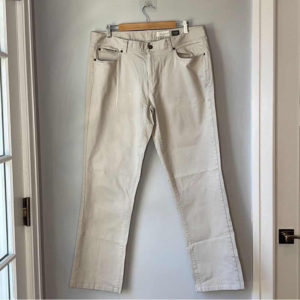 NWOT J. Hilburn 5 Pocket Brushed Twill Stretch Unhemmed Pants